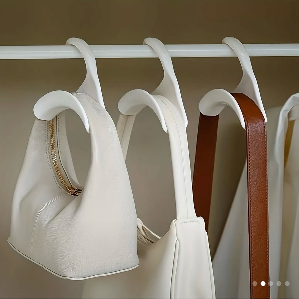 6 Pack Purse Hanger Hook Acrylic Bag Hanger Handbag Tote Bag Rack Holder